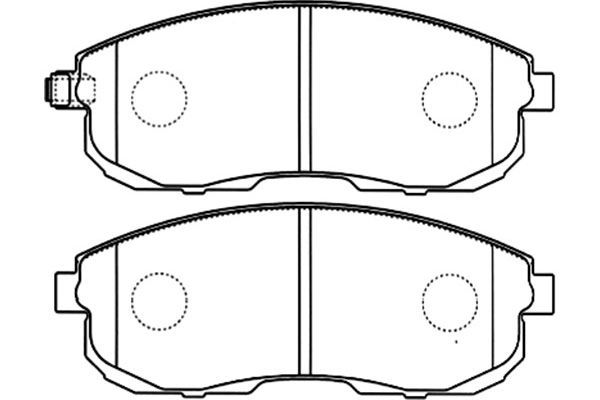 KAVO PARTS Piduriklotsi komplekt,ketaspidur BP-6567